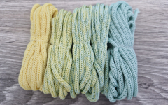 Шнур Градиент 3мм без сердечника св.желтый- мята - Шнуры для рукоделия