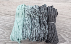 Шнур Градиент 3мм без сердечника мята- асфальт - Шнуры для рукоделия