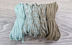 Шнур Градиент 3мм без сердечника мята-кофе - Шнуры для рукоделия