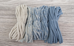 Шнур Градиент 3мм без сердечника айвори — дымчатый  - Шнуры для рукоделия