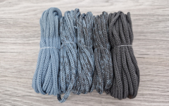 Шнур Градиент 3мм без сердечника Дымчатый — асфальт - Шнуры для рукоделия