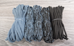 Шнур Градиент 3мм без сердечника Дымчатый — графит - Шнуры для рукоделия