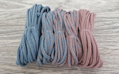 Шнур Градиент 3мм без сердечника дымчатый-пыльная роза  - Шнуры для рукоделия