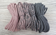 Шнур Градиент 3мм без сердечника пыльная роза(II) – асфальт - Шнуры для рукоделия