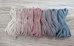 Шнур Градиент 3мм без сердечника айвори - пыльная роза(II) -  дымчатый - Шнуры для рукоделия