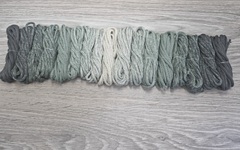 Градиент 3мм без сердечника: асфальт-полынь-айвори-полынь-асфальт - Шнуры для рукоделия