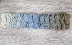 Шнур полиэфирный 5мм с сердечником ГРАДИЕНТ Айвори- Дымчатый -Кофе - Шнуры для рукоделия