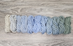 Шнур 5мм с сердечником ГРАДИЕНТ Айвори- Нежно-голубой-Полынь - Шнуры для рукоделия