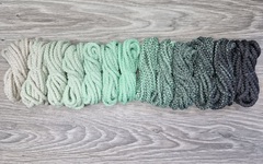 Шнур 5мм с сердечником ГРАДИЕНТ Айвори- Свежая Мята- Асфальт - Шнуры для рукоделия