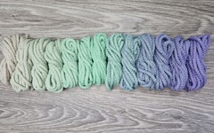 Шнур 5мм с сердечником ГРАДИЕНТ Айвори- Свежая Мята- Лаванда - Шнуры для рукоделия