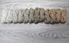 Шнур 5мм с сердечником ГРАДИЕНТ Айвори-Кофе-Персик - Шнуры для рукоделия
