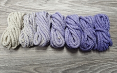 Шнур 5мм с сердечником ГРАДИЕНТ Айвори-Лаванда - Шнуры для рукоделия