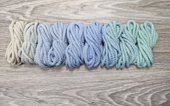 Шнур 5мм с сердечником ГРАДИЕНТ Айвори-Нежно-голубой- меланж Н.голубой+Мята - Шнуры для рукоделия