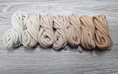 Шнур 5мм с сердечником ГРАДИЕНТ Айвори-Персик - Шнуры для рукоделия