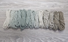 Градиент 3мм без сердечника: айвори-полынь-айвори-кофе - Шнуры для рукоделия