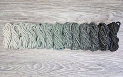 Шнур 5мм с сердечником ГРАДИЕНТ Айвори-Полынь-Графит - Шнуры для рукоделия