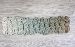 Шнур 5мм с сердечником ГРАДИЕНТ Айвори-Полынь-Кофе - Шнуры для рукоделия