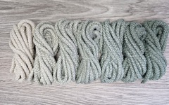 Шнур 5мм с сердечником ГРАДИЕНТ  Айвори-Полынь - Шнуры для рукоделия