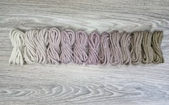 Шнур 5мм с сердечником ГРАДИЕНТ Айвори-Пыльная Роза-Кофе - Шнуры для рукоделия