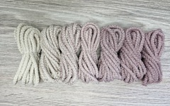 Шнур 5мм с сердечником ГРАДИЕНТ Айвори-Пыльная Роза - Шнуры для рукоделия