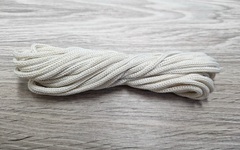 шнур меланж п/э 3мм без сердечника белый+айвори   - Шнуры для рукоделия