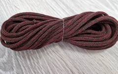 шнур хлопковый 4мм без сердечника бордо+коричневый - Шнуры для рукоделия