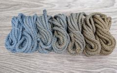 Шнур полиэфирный 5мм с сердечником ГРАДИЕНТ Дымчатый -Кофе - Шнуры для рукоделия