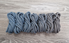 Шнур полиэфирный 5мм с сердечником ГРАДИЕНТ Дымчатый -Серый - Шнуры для рукоделия