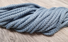 Шнур 5мм полиэфирный с сердечником для ковра Дымчатый - Шнуры для рукоделия