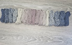 Градиент 3мм без сердечника: джинс-айвори-пыльная роза-айвори-джинс - Шнуры для рукоделия