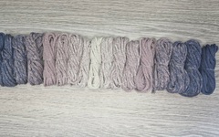 Градиент 3мм без сердечника: джинс-пыльная роза-айвори-пыльная роза-джинс - Шнуры для рукоделия