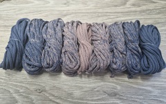 Градиент 3мм без сердечника: джинс-пыльная роза-джинс - Шнуры для рукоделия