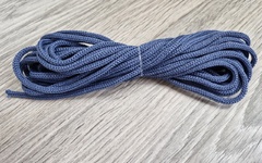 Шнур полиэфирный вязаный 3мм Джинс без сердечника - Шнуры для рукоделия