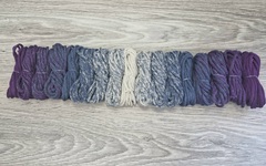 Градиент 3мм без сердечника: фиолет-джинс-айвори-джинс-фиолет - Шнуры для рукоделия