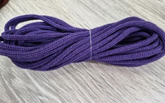 шнур хлопковый 4мм без сердечника фиолетовый - Шнуры для рукоделия