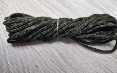 шнур меланж п/э 3мм без сердечника хаки + черный  - Шнуры для рукоделия