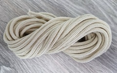 Шнур хлопковый 4мм без сердечника молочный 100%хб - Шнуры для рукоделия