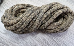 Шнур Хлопковый 7ММ с сердечником карамель+темно-серый 2-1 - Шнуры для рукоделия