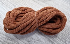 Шнур Хлопковый 7ММ с сердечником Каштан - Шнуры для рукоделия
