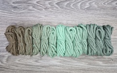 Шнур 5мм с сердечником ГРАДИЕНТ Кофе- Свежая Мята- Полынь - Шнуры для рукоделия