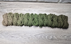 Шнур 5мм с сердечником ГРАДИЕНТ Кофе-Олива-Хаки - Шнуры для рукоделия