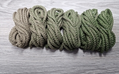 Шнур 5мм с сердечником ГРАДИЕНТ Кофе-Олива - Шнуры для рукоделия