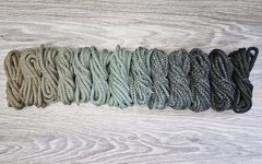 Шнур 5мм с сердечником ГРАДИЕНТ Кофе-Полынь-Графит - Шнуры для рукоделия