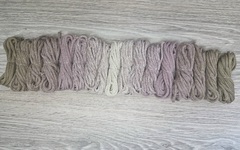 Градиент 3мм без сердечника: кофе-пыльная роза-айвори-пыльная роза-кофе - Шнуры для рукоделия