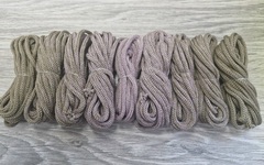 Градиент 3мм без сердечника: кофе-пыльная роза-кофе - Шнуры для рукоделия