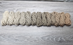 Шнур 5мм с сердечником ГРАДИЕНТ Крем-Кофе-Персик - Шнуры для рукоделия