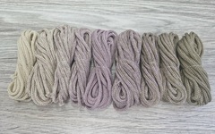 Градиент 3мм без сердечника: крем-пыльная роза-кофе - Шнуры для рукоделия