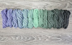 Шнур 5мм с сердечником ГРАДИЕНТ Лаванда- Свежая Мята- Асфальт - Шнуры для рукоделия