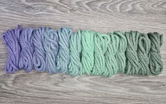 Шнур 5мм с сердечником ГРАДИЕНТ Лаванда- Свежая Мята — Полынь - Шнуры для рукоделия
