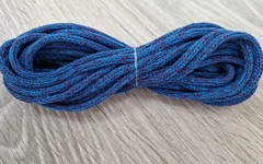 шнур хлопковый 4мм без сердечника лазурь+фиолет - Шнуры для рукоделия